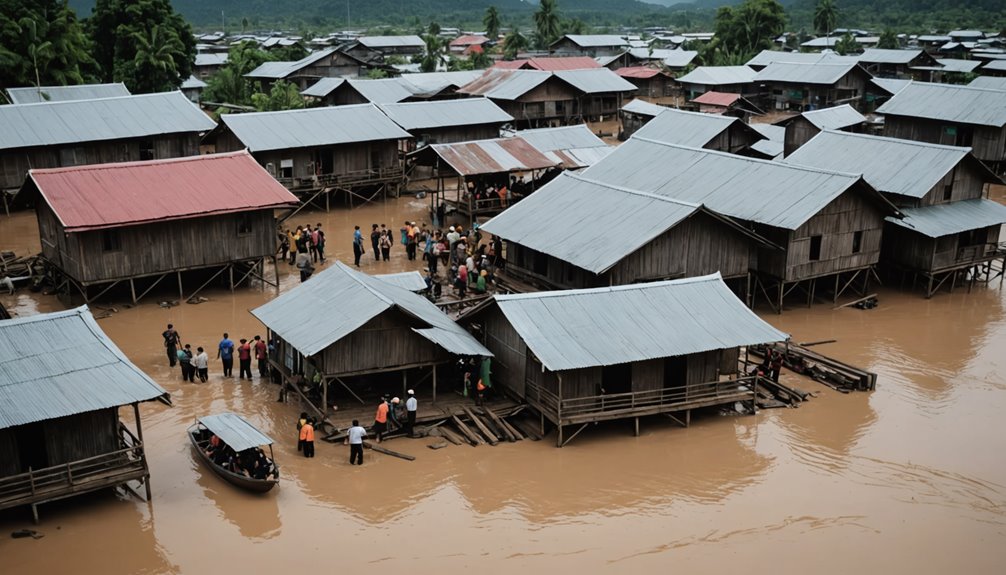 floods trap kuching residents