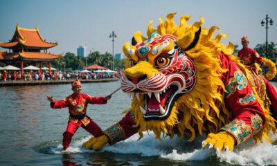 lion and dragon dance