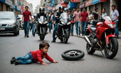 motorcycle accident with pursuit