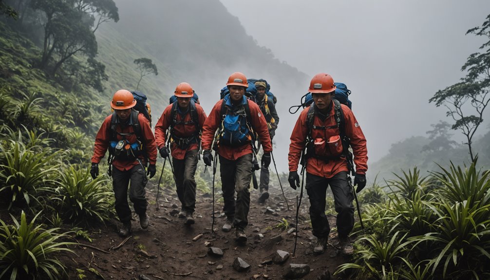 rescue of 100 kg climber