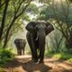 wild elephants and nature