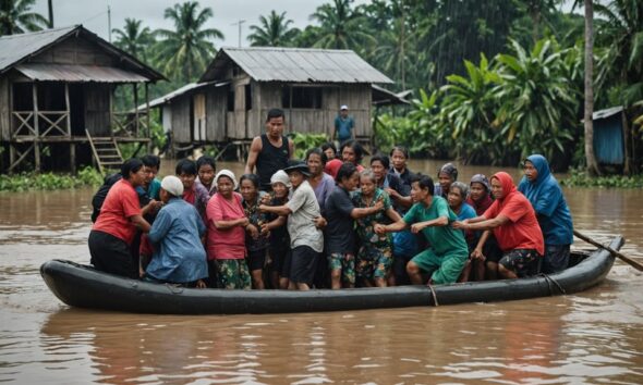 flood evacuation in utan bobok