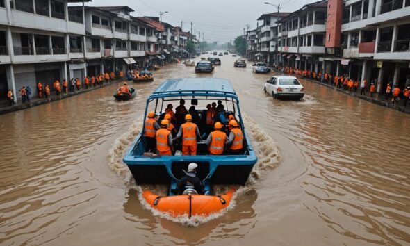 floods hit bekasi area